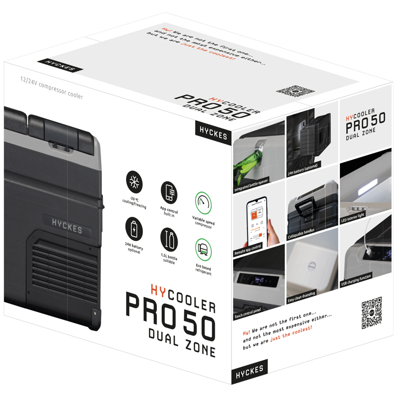 Hyckes HyCooler Pro Dual zone 55 packaging