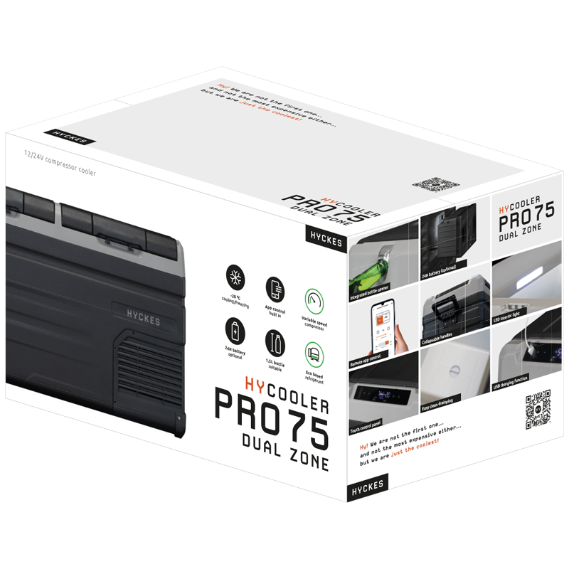 Hyckes HyCooler Pro Dual zone 75 packaging