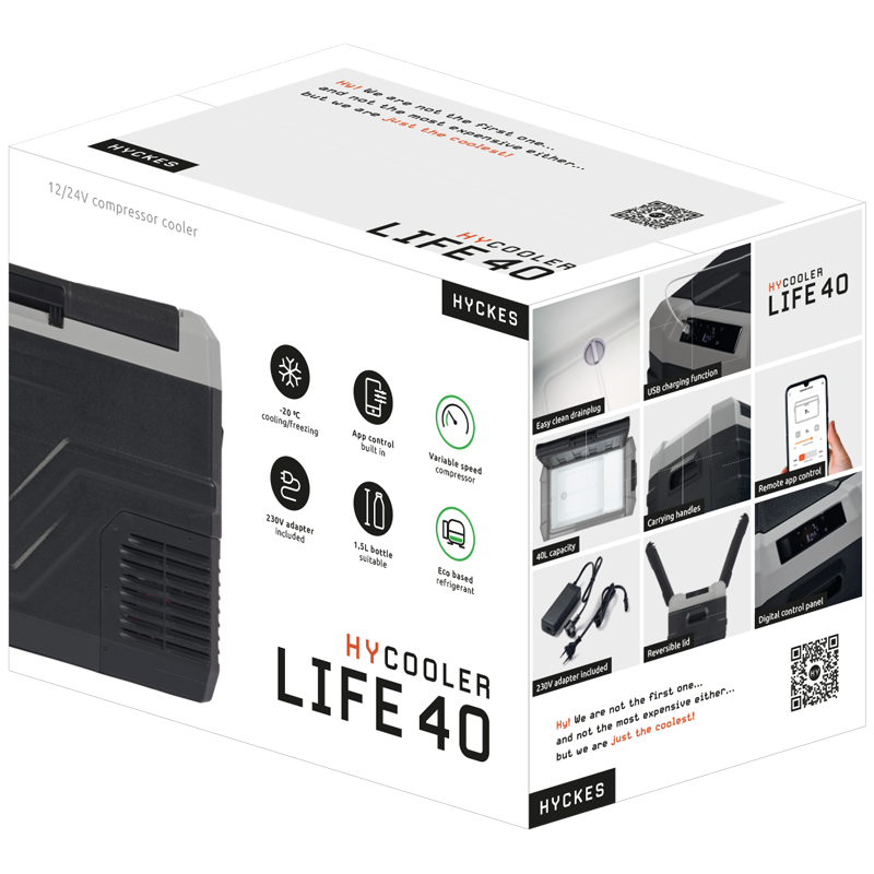 HyCooler Life 40 packaging