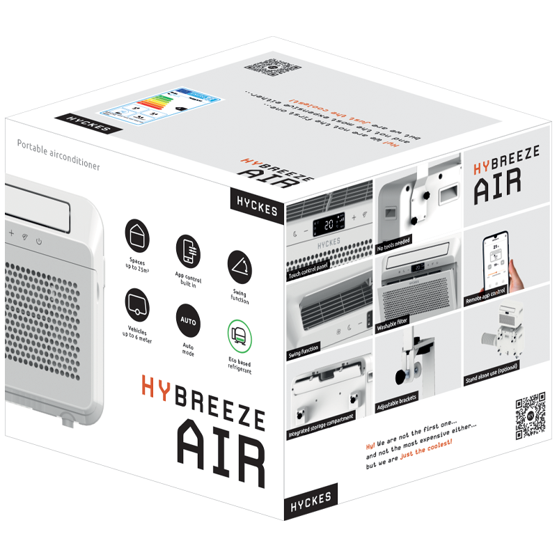 Hyckes HyBreeze Air packaging